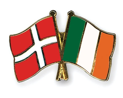 Fahnen Pins Dnemark Irland