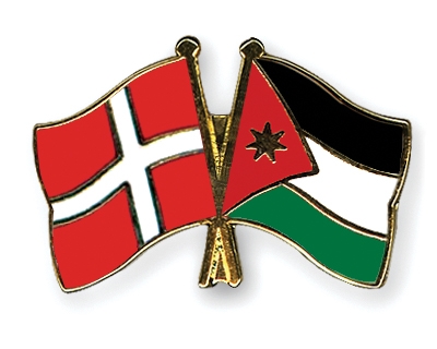 Fahnen Pins Dnemark Jordanien