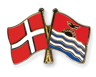 Fahnen Pins Dnemark Kiribati