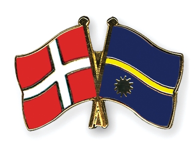 Fahnen Pins Dnemark Nauru