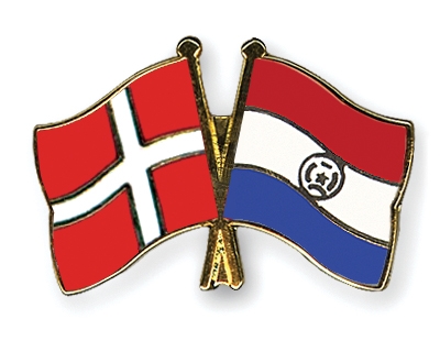 Fahnen Pins Dnemark Paraguay