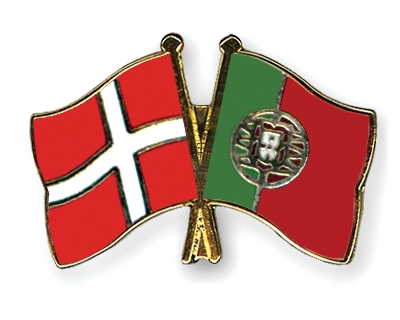 Fahnen Pins Dnemark Portugal