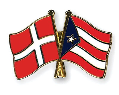 Fahnen Pins Dnemark Puerto-Rico