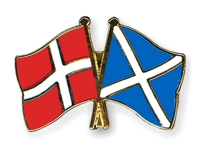 Fahnen Pins Dnemark Schottland