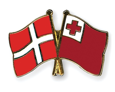 Fahnen Pins Dnemark Tonga