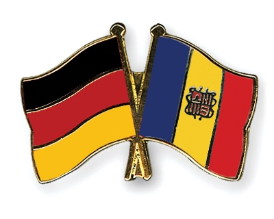 Fahnen Pins Deutschland Andorra