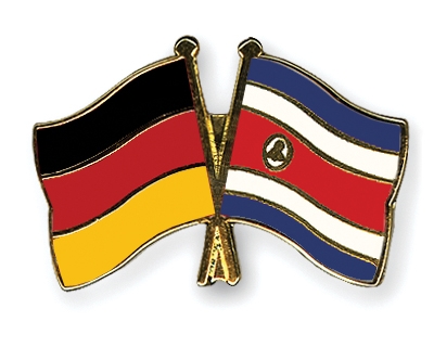 Fahnen Pins Deutschland Costa-Rica