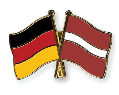 Fahnen Pins Deutschland Lettland