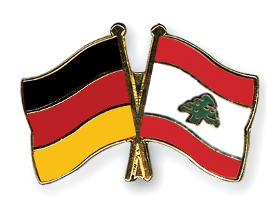 Fahnen Pins Deutschland Libanon