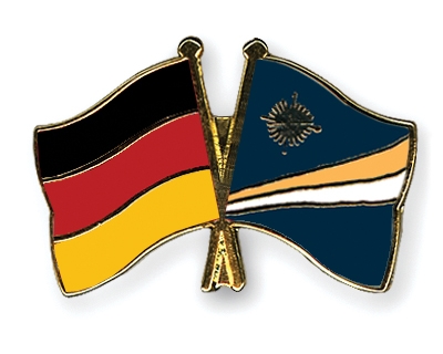 Fahnen Pins Deutschland Marshallinseln