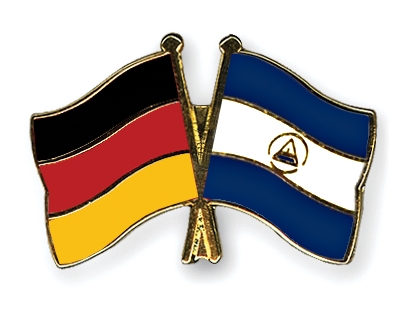 Fahnen Pins Deutschland Nicaragua