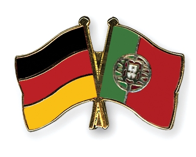 Fahnen Pins Deutschland Portugal