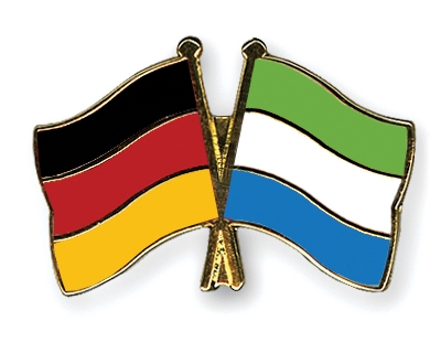 Fahnen Pins Deutschland Sierra-Leone