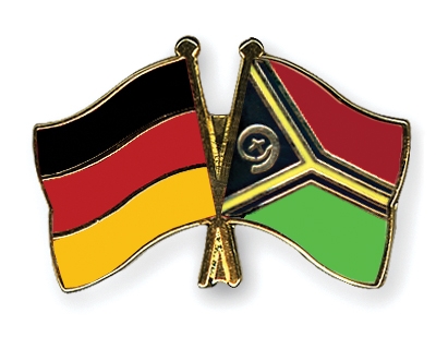 Fahnen Pins Deutschland Vanuatu