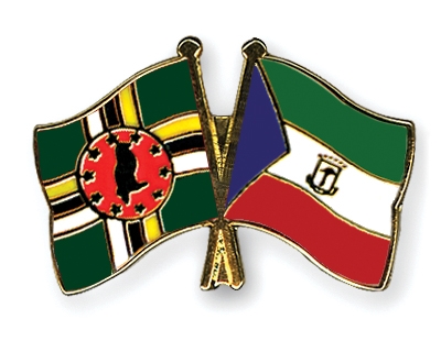 Fahnen Pins Dominica quatorialguinea