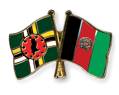 Fahnen Pins Dominica Afghanistan