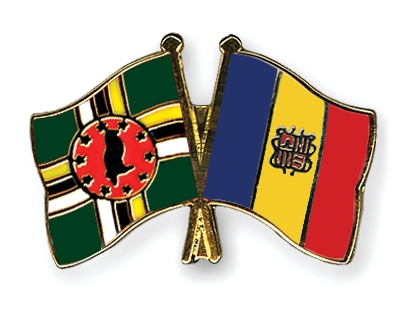 Fahnen Pins Dominica Andorra