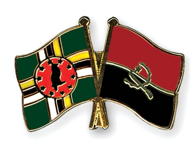 Fahnen Pins Dominica Angola