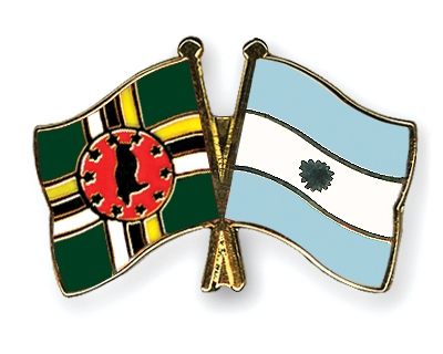 Fahnen Pins Dominica Argentinien