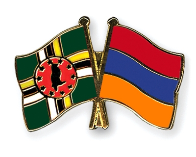 Fahnen Pins Dominica Armenien