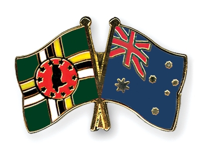 Fahnen Pins Dominica Australien