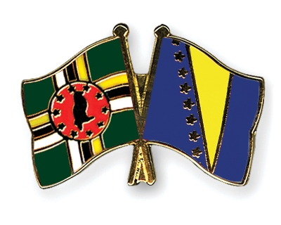 Fahnen Pins Dominica Bosnien-und-Herzegowina