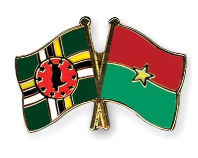 Fahnen Pins Dominica Burkina-Faso