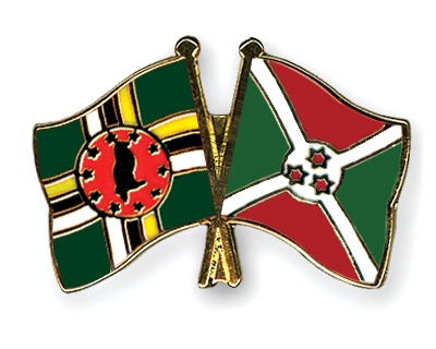 Fahnen Pins Dominica Burundi