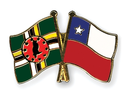 Fahnen Pins Dominica Chile