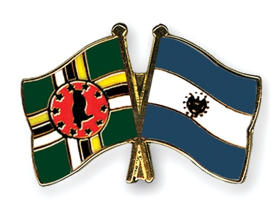 Fahnen Pins Dominica El-Salvador