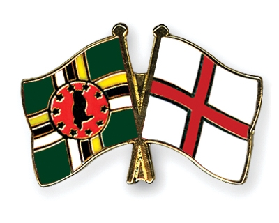 Fahnen Pins Dominica England