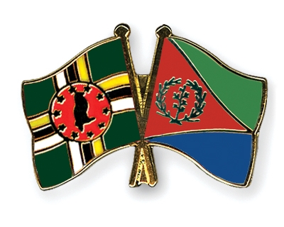 Fahnen Pins Dominica Eritrea