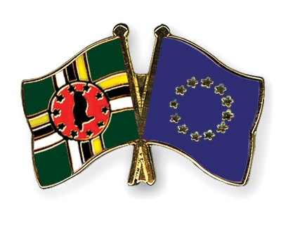 Fahnen Pins Dominica Europa