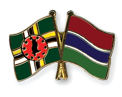 Fahnen Pins Dominica Gambia