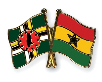 Fahnen Pins Dominica Ghana