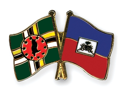 Fahnen Pins Dominica Haiti