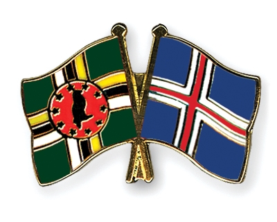 Fahnen Pins Dominica Island