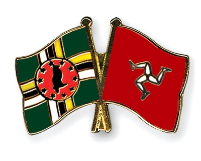 Fahnen Pins Dominica Isle-of-Man