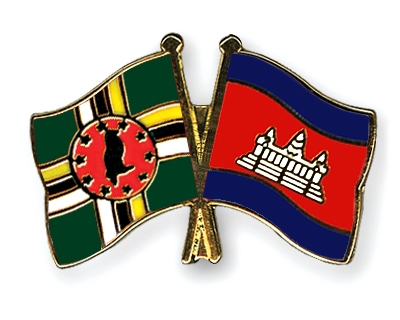 Fahnen Pins Dominica Kambodscha