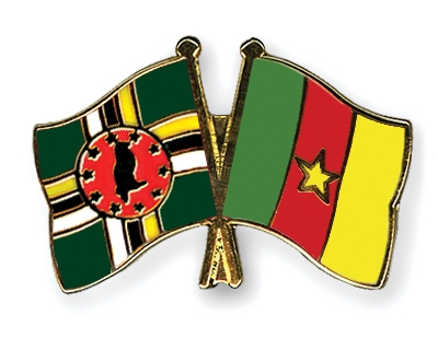 Fahnen Pins Dominica Kamerun