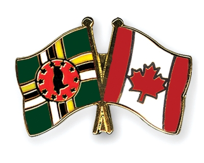 Fahnen Pins Dominica Kanada