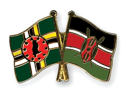 Fahnen Pins Dominica Kenia