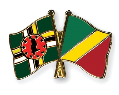 Fahnen Pins Dominica Kongo-Republik