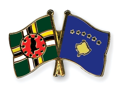 Fahnen Pins Dominica Kosovo