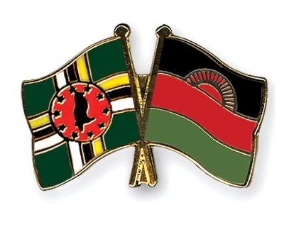 Fahnen Pins Dominica Malawi