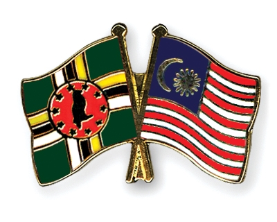 Fahnen Pins Dominica Malaysia
