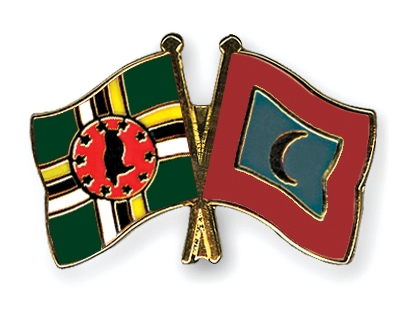 Fahnen Pins Dominica Malediven