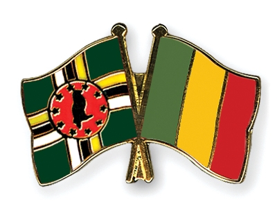 Fahnen Pins Dominica Mali