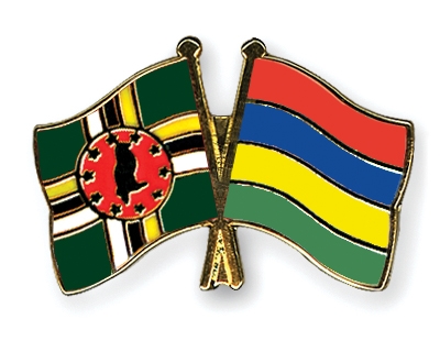 Fahnen Pins Dominica Mauritius