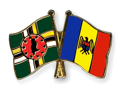 Fahnen Pins Dominica Moldau